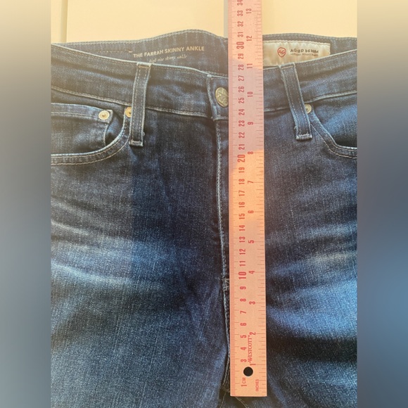 AG Jeans The Farrah High Rise Skinning Ankle in Dark Blue Size 28R - Picture 7 of 9